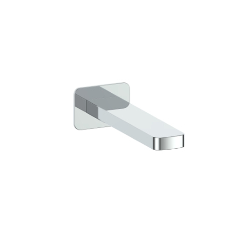 Flat Wall Mounted Bath Spout Chrome